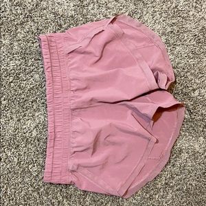 Light pink lululemon shorts